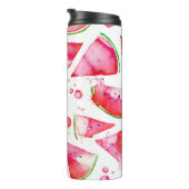 Wasserfarbe Wassermelone 1 Thermosbecher (Nach rechts gedreht)