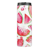 Wasserfarbe Wassermelone 1 Thermosbecher (Rückseite)