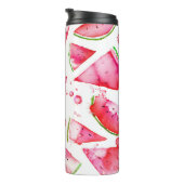 Wasserfarbe Wassermelone 1 Thermosbecher (Nach rechts gedreht)
