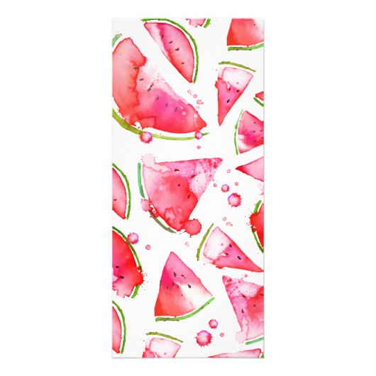 Wasserfarbe Wassermelone 1 Werbekarte (Vorne)