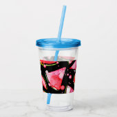 Wasserfarbe Wassermelone 2 Acryltrinkbecher (Rückseite)