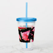 Wasserfarbe Wassermelone 2 Acryltrinkbecher (Vorderseite)