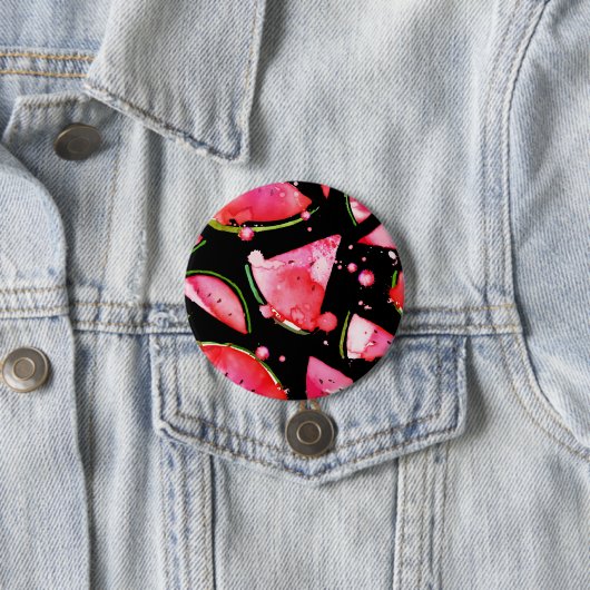 Wasserfarbe Wassermelone 2 Button (Beispiel)