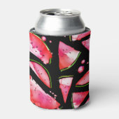 Wasserfarbe Wassermelone 2 Dosenkühler (Kanne Vorderseite)