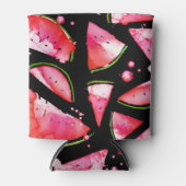 Wasserfarbe Wassermelone 2 Dosenkühler (Vorderseite)