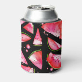 Wasserfarbe Wassermelone 2 Dosenkühler (Kanne Rückseite)