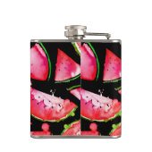 Wasserfarbe Wassermelone 2 Flachmann (Rückseite)