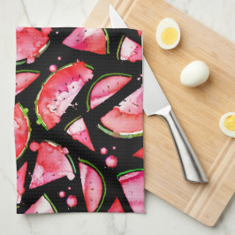 Wasserfarbe Wassermelone 2 Geschirrtuch