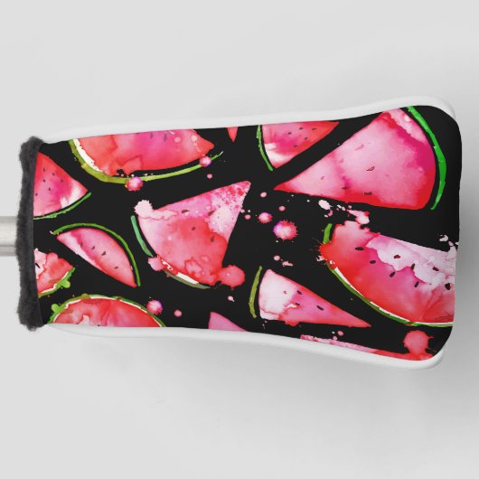 Wasserfarbe Wassermelone 2 Golf Headcover (Vorderseite)