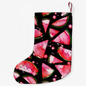 Wasserfarbe Wassermelone 2 Kleiner Weihnachtsstrumpf (Rückseite)