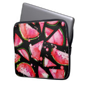 Wasserfarbe Wassermelone 2 Laptopschutzhülle (Vorderseite Links)