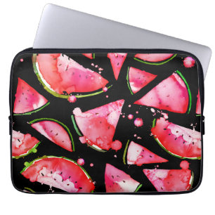 Wasserfarbe Wassermelone 2 Laptopschutzhülle