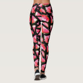 Wasserfarbe Wassermelone 2 Leggings (Rückseite)