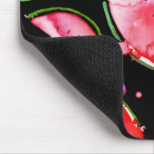 Wasserfarbe Wassermelone 2 Mousepad (Ecke)