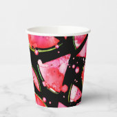 Wasserfarbe Wassermelone 2 Pappbecher (Links)