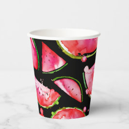 Wasserfarbe Wassermelone 2 Pappbecher