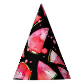 Wasserfarbe Wassermelone 2 Partyhütchen (Vorderseite)