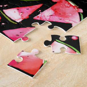Wasserfarbe Wassermelone 2 Puzzle