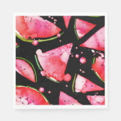 Wasserfarbe Wassermelone 2 Serviette (Vorderseite)