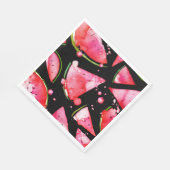 Wasserfarbe Wassermelone 2 Serviette (Ecke)