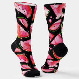Wasserfarbe Wassermelone 2 Socken