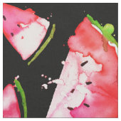 Wasserfarbe Wassermelone 2 Stoff (Nahaufnahme)