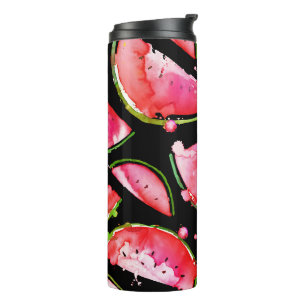 Wasserfarbe Wassermelone 2 Thermosbecher