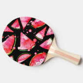 Wasserfarbe Wassermelone 2 Tischtennis Schläger (Seitenansicht)