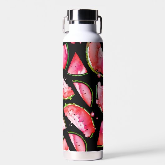 Wasserfarbe Wassermelone 2 Trinkflasche (Vorne)