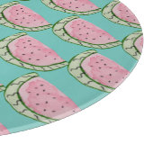 Wasserfarbe Wassermelone Doodles Gemustert gestric Schneidebrett (Ecke)