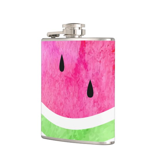 Wasserfarbe Wassermelone Flachmann (Links)