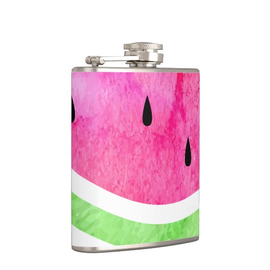 Wasserfarbe Wassermelone Flachmann (Rechts)