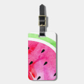 Wasserfarbe Wassermelone Gepäckanhänger (Vorderseite vertikal)