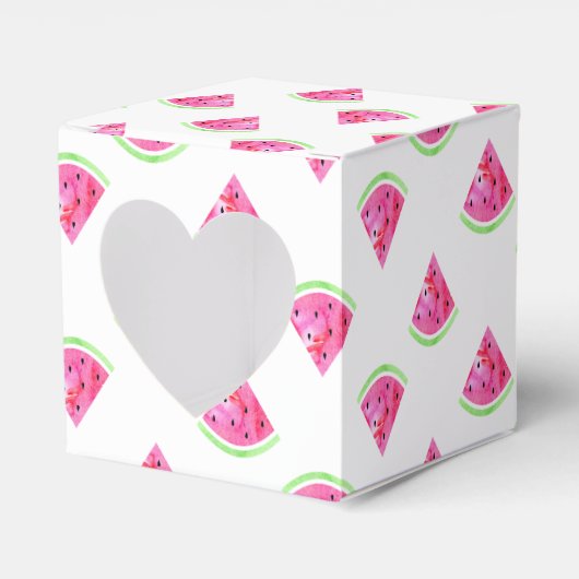 Wasserfarbe Wassermelone Geschenkschachtel (Vorderseite)