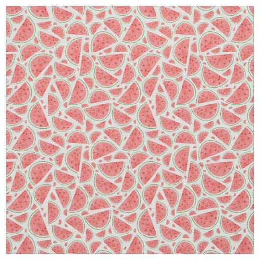 Wasserfarbe-Wassermelone-Gewebe Stoff (Muster)