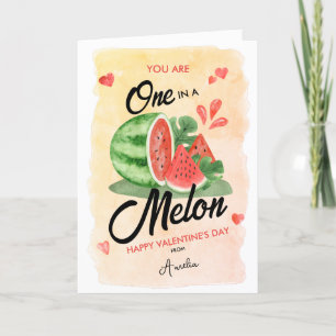 Wasserfarbe Wassermelone Herzlich Willkommen am Va Feiertagskarte