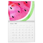 Wasserfarbe Wassermelone Kalender (Jan 2027)