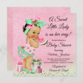 Wasserfarbe Wassermelone Kinderdusche Einladung (Vorne/Hinten)