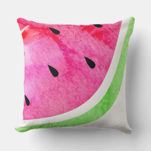Wasserfarbe Wassermelone Kissen