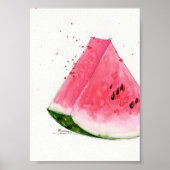 Wasserfarbe, Wassermelone Küche Kunst Poster (Vorne)