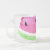 Wasserfarbe Wassermelone Mattglastasse (Links)