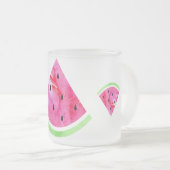 Wasserfarbe Wassermelone Mattglastasse (VorderseiteRechts)
