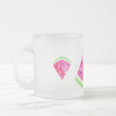 Wasserfarbe Wassermelone Mattglastasse (Links)