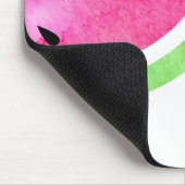 Wasserfarbe Wassermelone Mousepad (Ecke)
