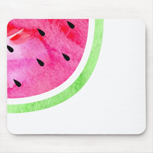 Wasserfarbe Wassermelone Mousepad (Vorne)