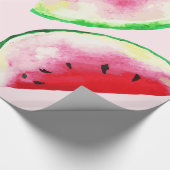 Wasserfarbe Wassermelone Muster Geschenkpapier (Ecke)