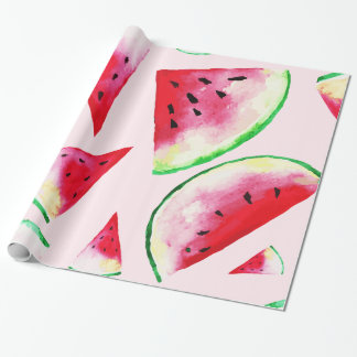Wasserfarbe Wassermelone Muster Geschenkpapier