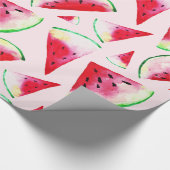 Wasserfarbe Wassermelone Muster Geschenkpapier (Ecke)