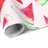 Wasserfarbe Wassermelone Muster Geschenkpapier (Rolleneckpunkt)