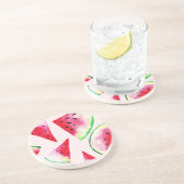 Wasserfarbe Wassermelone Muster Getränkeuntersetzer (Seite)